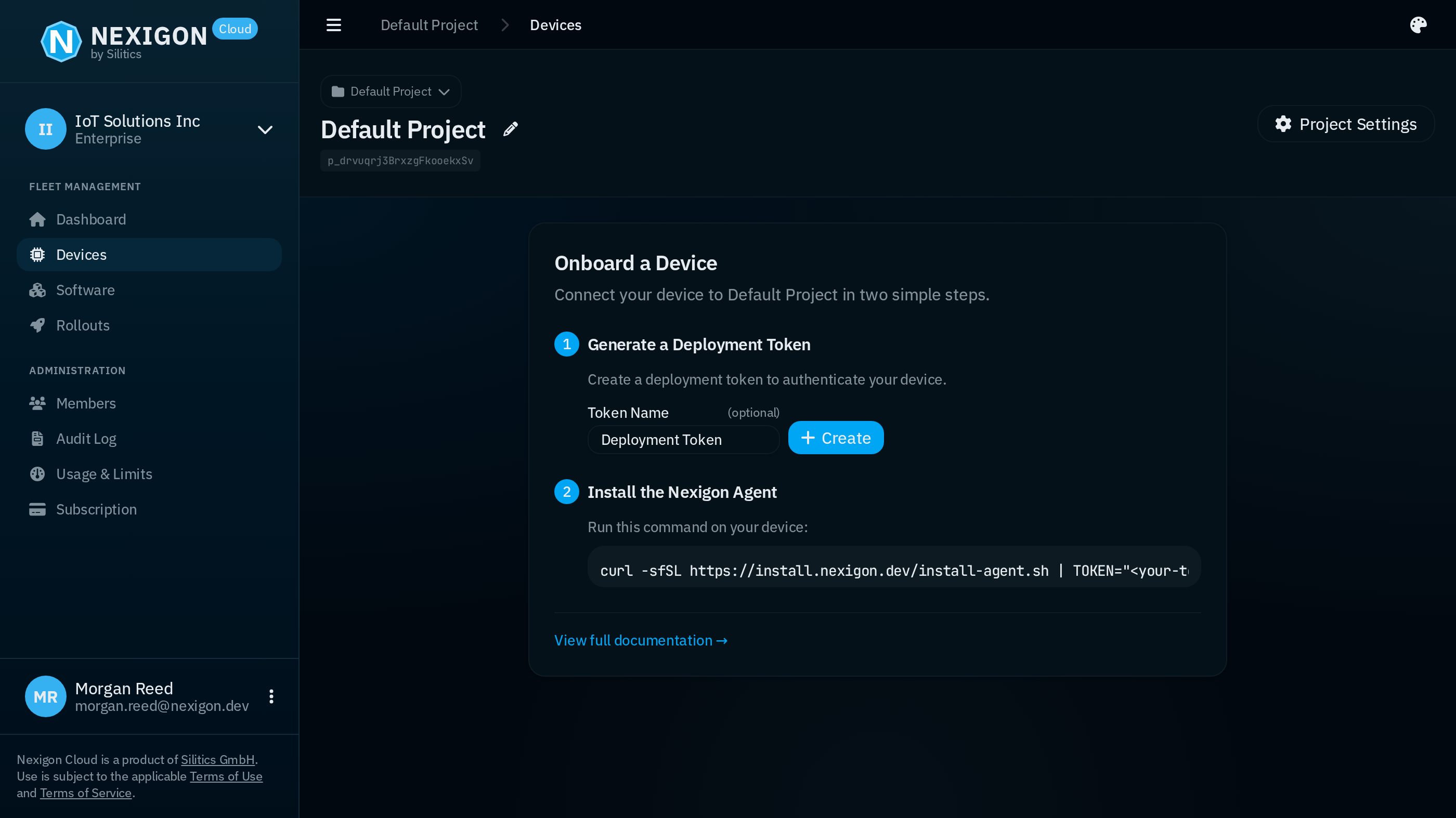 Screenshot of an Empty Project